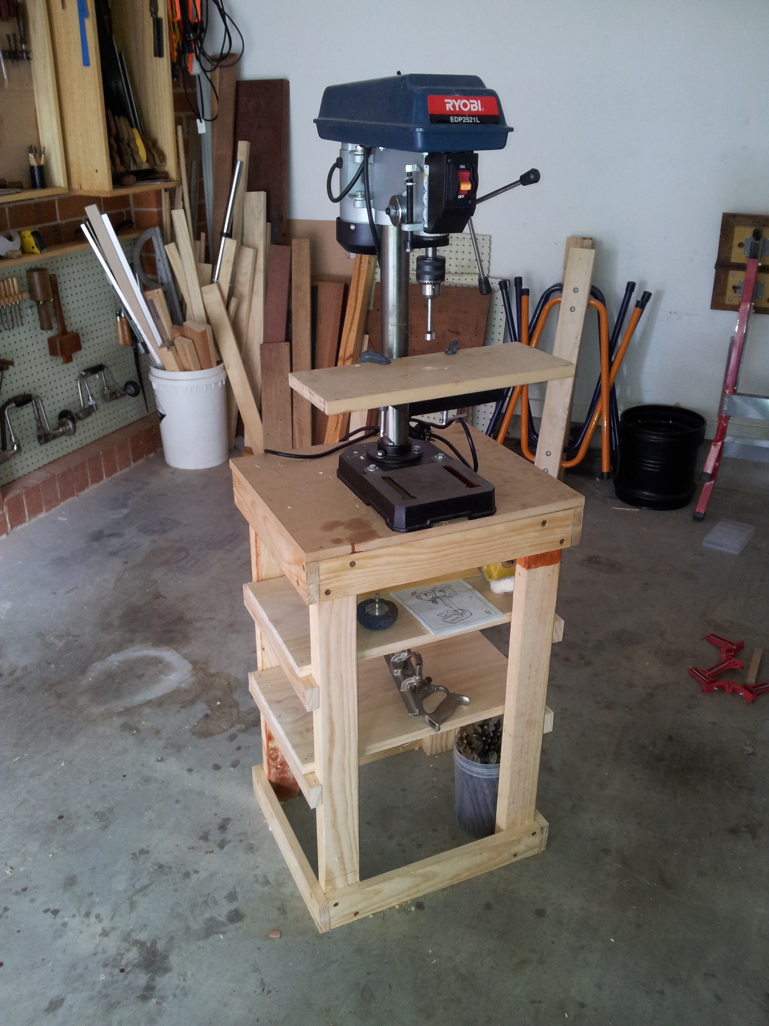 Woodworking Plans Benchtop Drill Press Stand PDF Plans